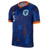 Camisola Holanda Ake 5 Homen Equipamento 2ª Euro 2024